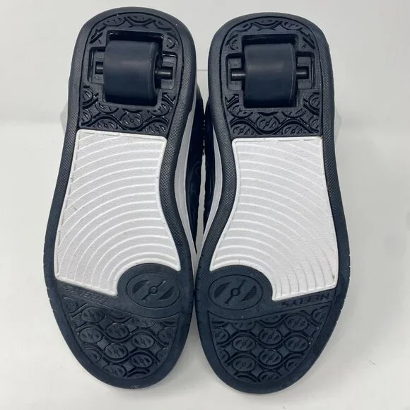 Heelys Voyager Skate Shoes - Size 4 Sneakers Black White Reflective HE100330M - Picture 12 of 14